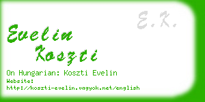 evelin koszti business card